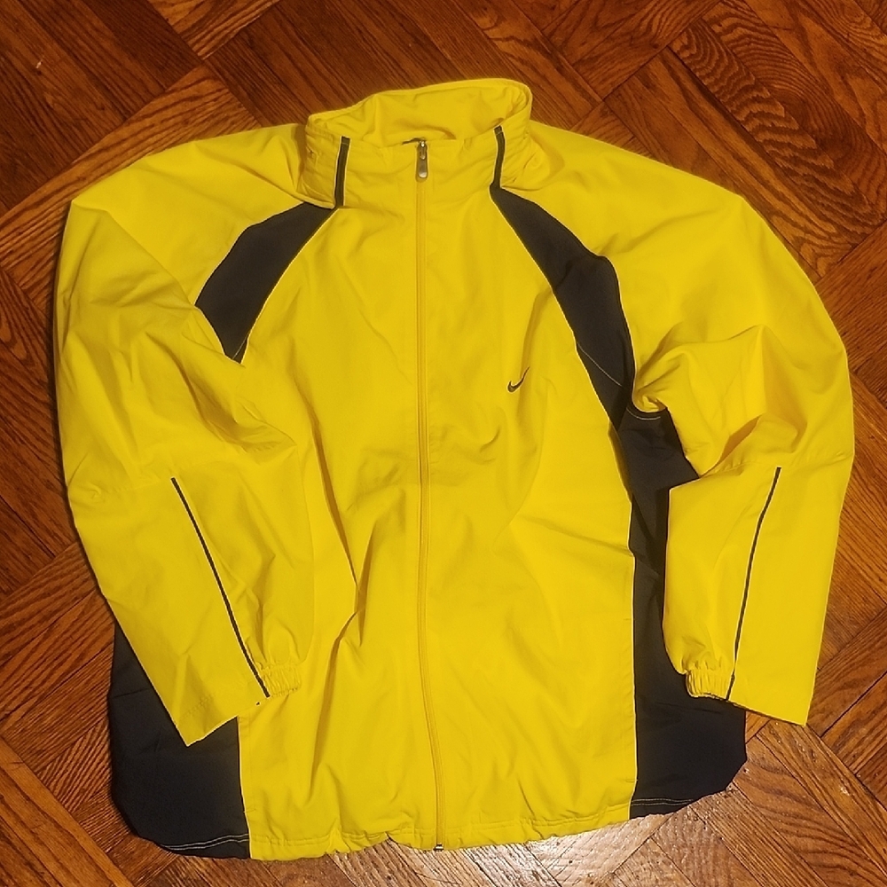 Nike Yellow Black Windbreaker Jacket